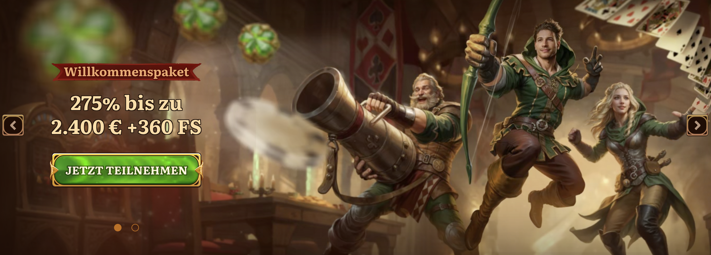 WildRobin welkomstbonus banner